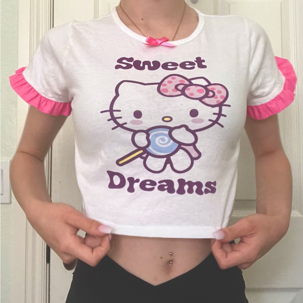 Hello kitty pajama top